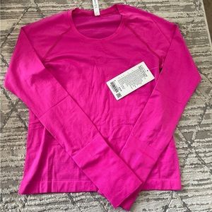 Lululemon swiftly tech long sleeve race length size 8